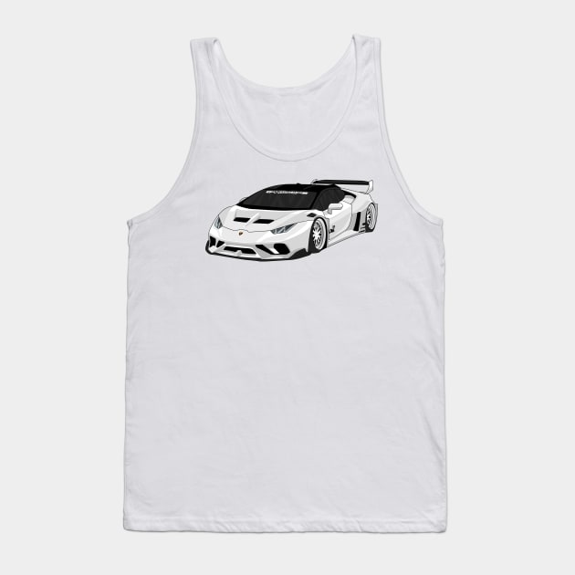 lamborghini huracan WHITE Tank Top by VENZ0LIC